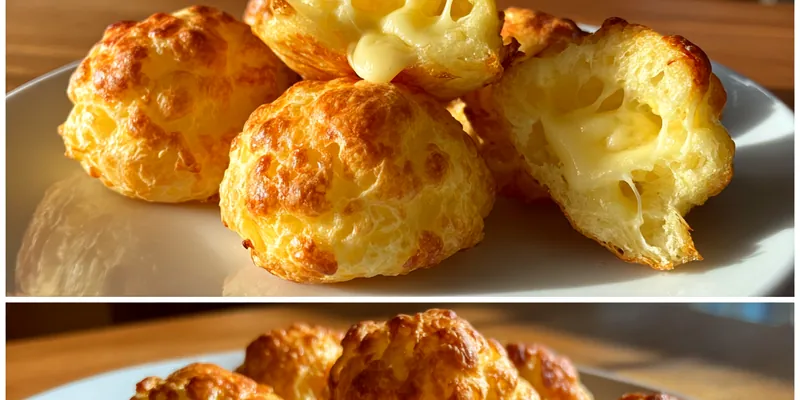 Golden Cheesy Potato Puffs