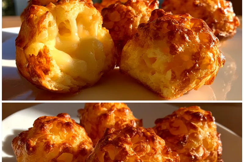 Fresh ingredients for Golden Cheesy Potato Puffs