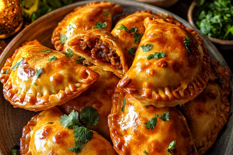 Fresh ingredients for Golden Crispy Empanadas Delight