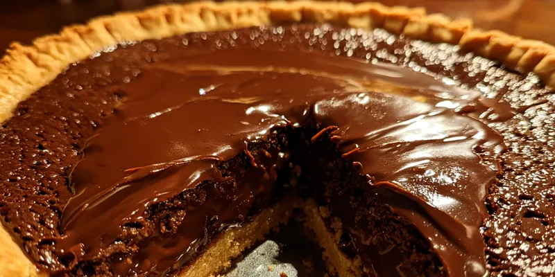 Gooey Chocolate Brownie Pie