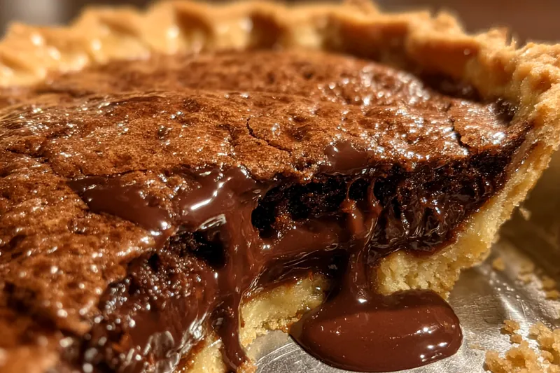 Fresh ingredients for Gooey Chocolate Brownie Pie