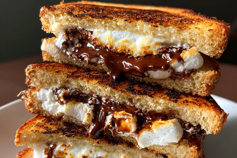 Fresh ingredients for Gooey Chocolate Marshmallow Sandwich