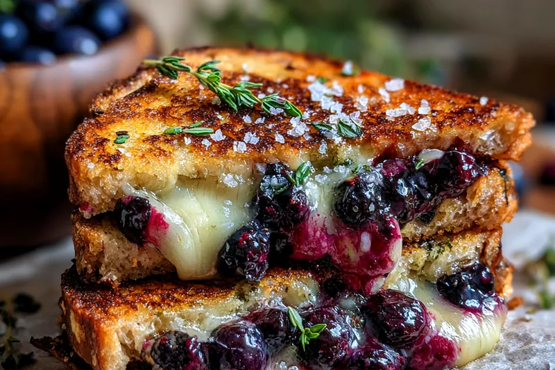 Cooking process for Gourmet Grilled Cheese Delight