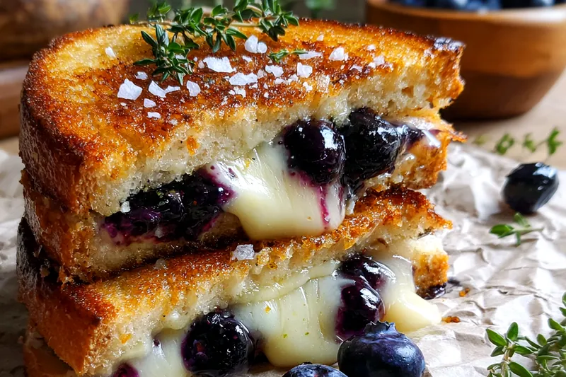 Fresh ingredients for Gourmet Grilled Cheese Delight