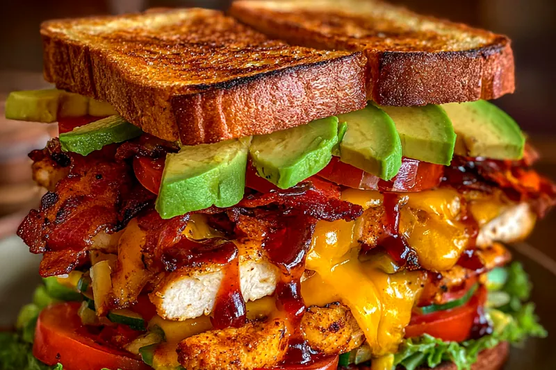 Fresh ingredients for Grilled Chicken Avocado Club