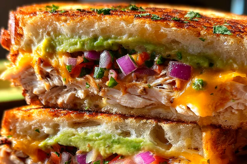 Fresh ingredients for Grilled Chicken Avocado Sandwich