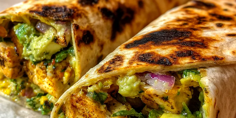 Grilled Chicken Avocado Wraps