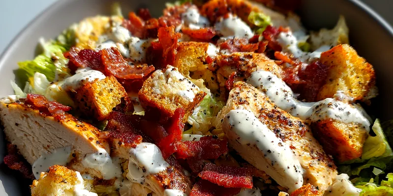 Grilled Chicken Bacon Salad