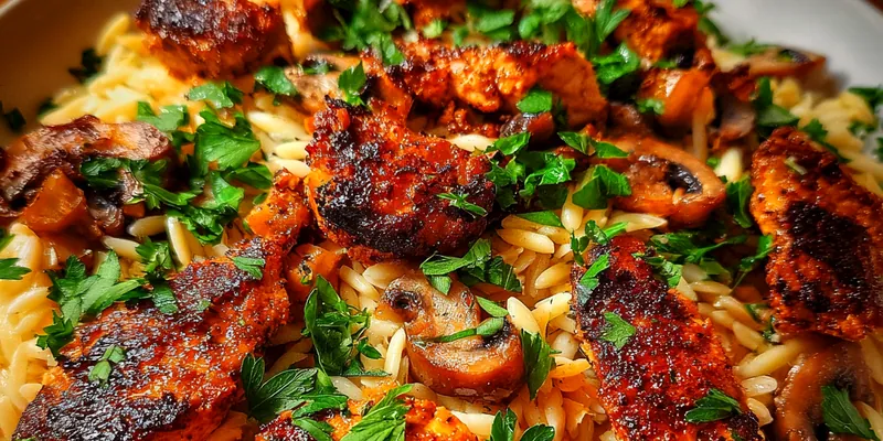 Grilled Chicken Orzo Delight