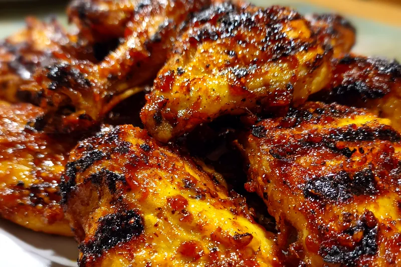 Fresh ingredients for Grilled Glazed Chicken Thighs