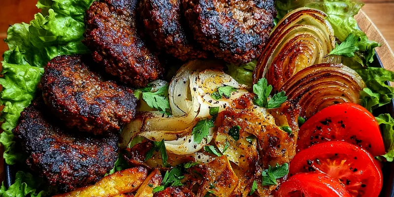 Grilled Meat Bowl with Creamy Sauce