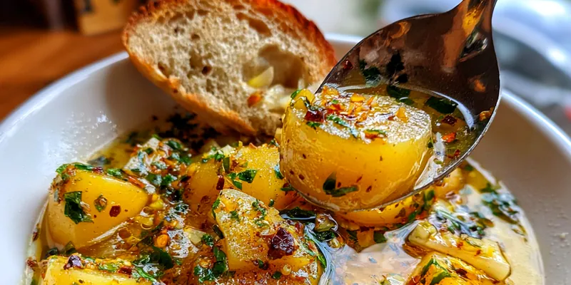 Hangover Cure Garlic Potato Soup