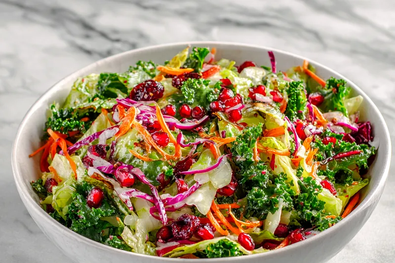 Fresh ingredients for healthy winter salad with quinoa.