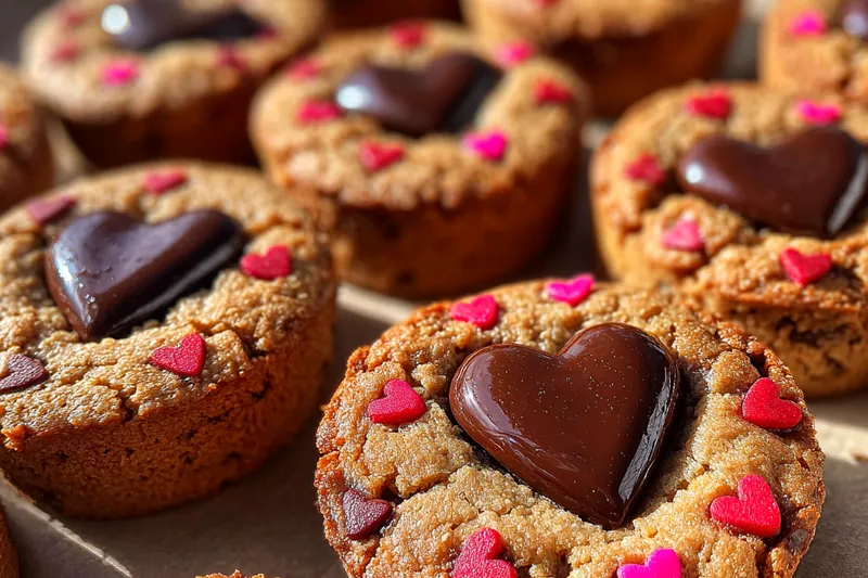Fresh ingredients for Heart Chocolate Cookies Delight