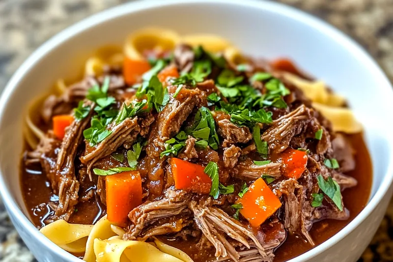 A vibrant display of fresh ingredients for Hearty Italian Beef Ragu including beef, tomatoes, and herbs.