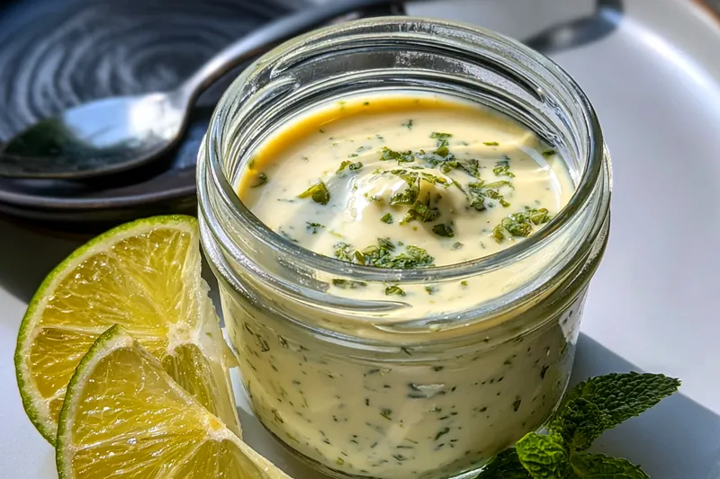 Fresh ingredients for Herb Garlic Cream Sauce