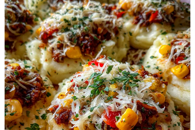 Cooking process for Herb Mashed Potato Nests