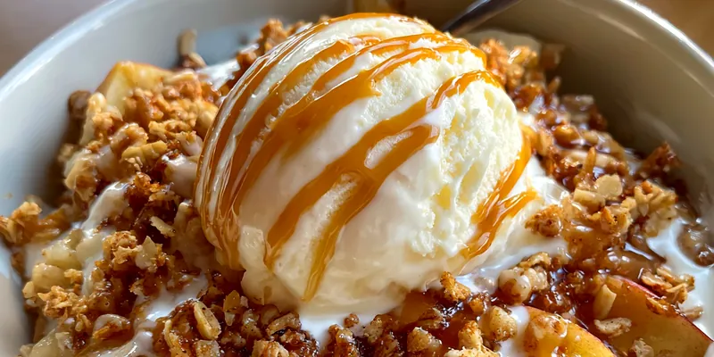 High Protein Apple Crumble