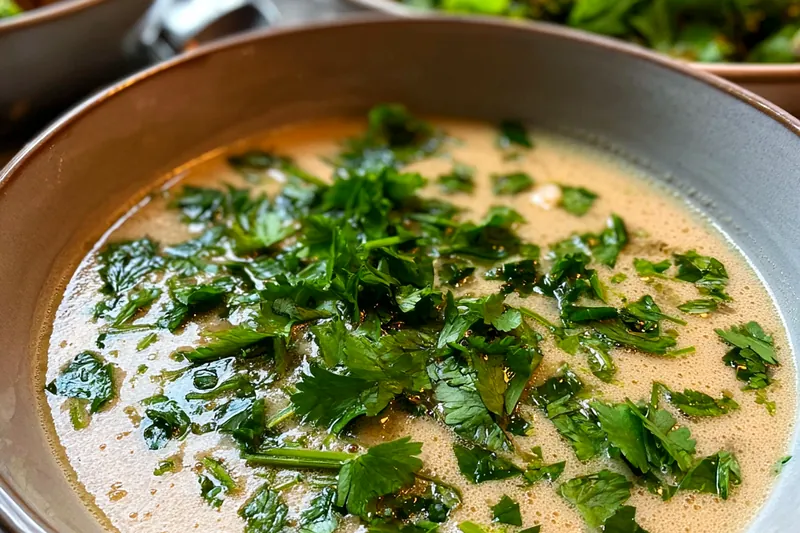 Cooking process for High Protein Vegetable Soup