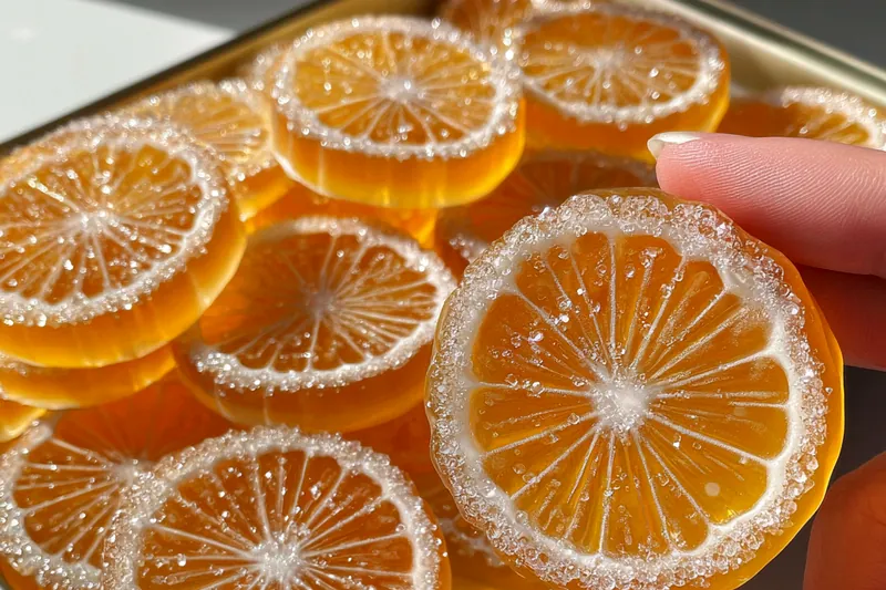 Cooking process for Homemade Citrus Candy
