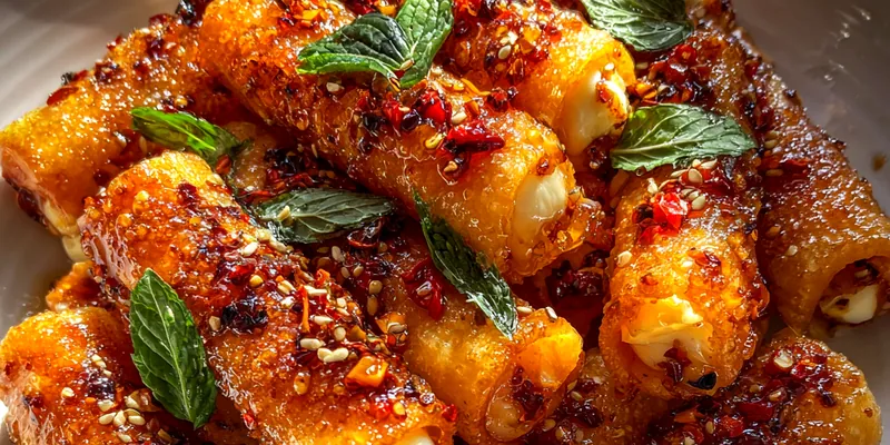 Honey Glazed Cheese Rolls