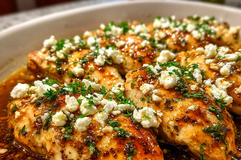 Chef Mitchell skillfully searing chicken in a skillet, creating a golden brown crust for Sweet and Savory Chicken Delight.