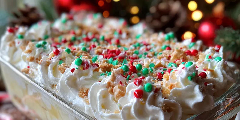 Delicious Layered Holiday Cookie Delight served on a plate