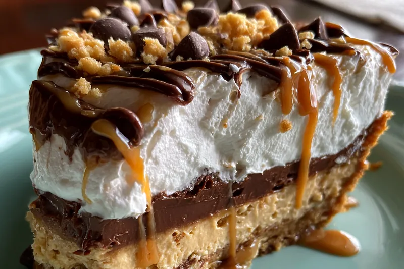 Cooking process for Layered Peanut Butter Delight