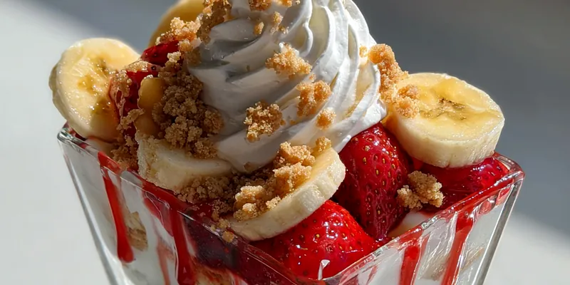 Layered Strawberry Banana Delight