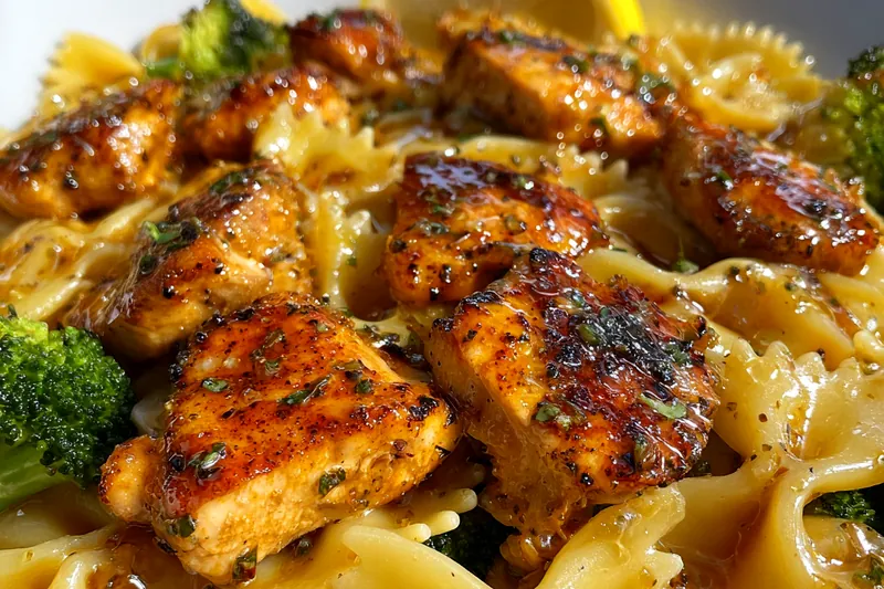 Fresh ingredients for Lemon Butter Chicken Pasta