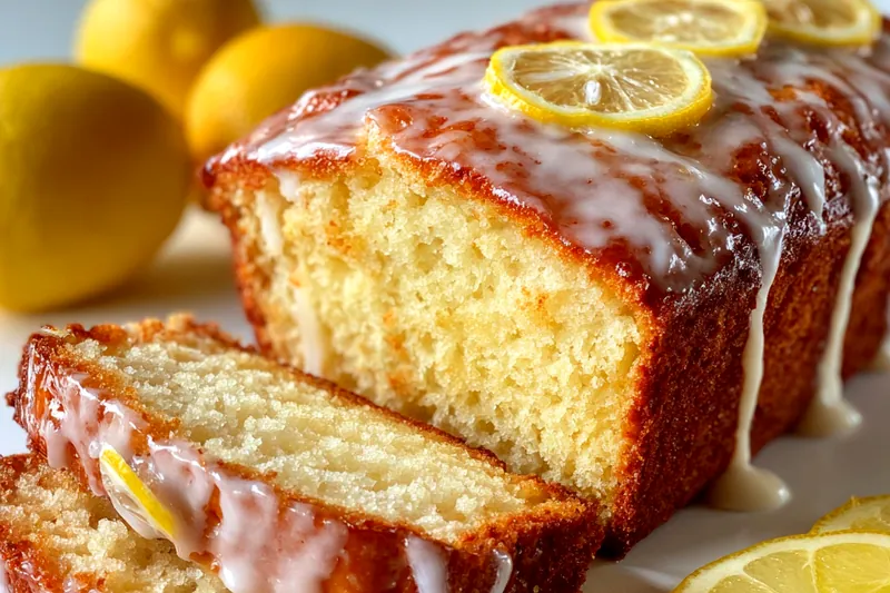 Cooking process for Lemon Glaze Loaf Cake
