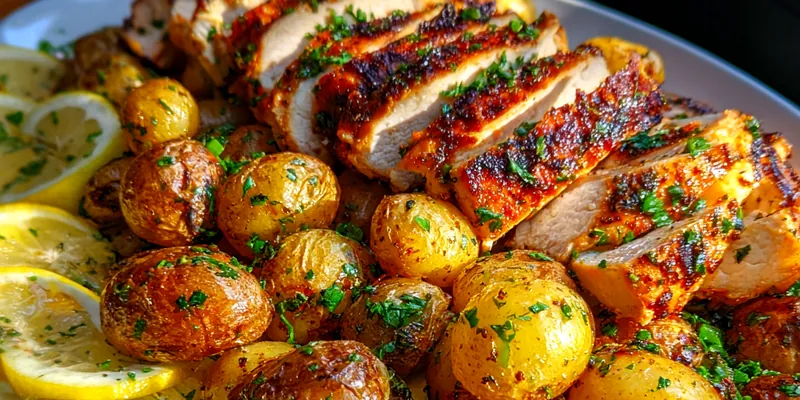 Lemon Herb Chicken Potatoes