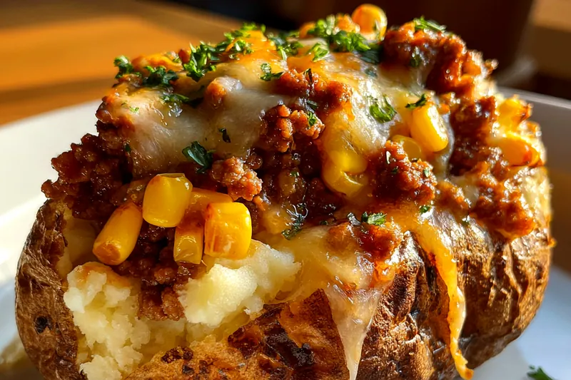 Fresh ingredients for Loaded Baked Potato Delight