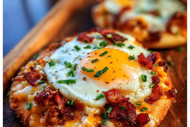 A colorful array of ingredients for Delicious Breakfast Muffin Pizza including toppings and batter components.