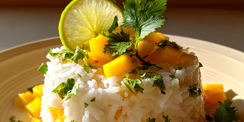Delicious Mango Lime Rice