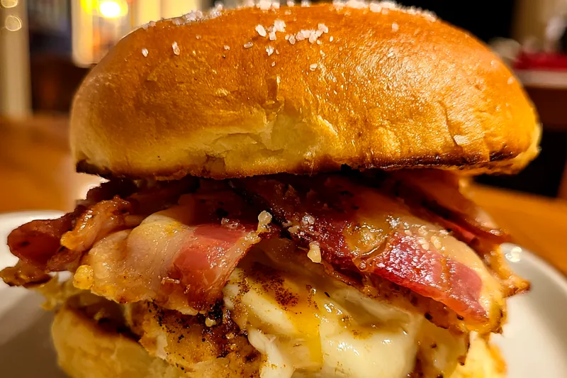 Cooking process for Maple Bacon Chicken Sliders