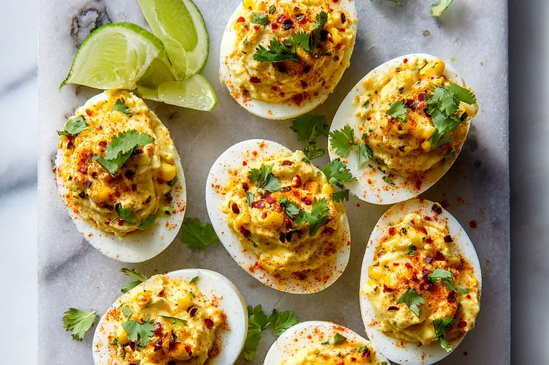 Cooking Mexican Street Corn for Deviled Eggs