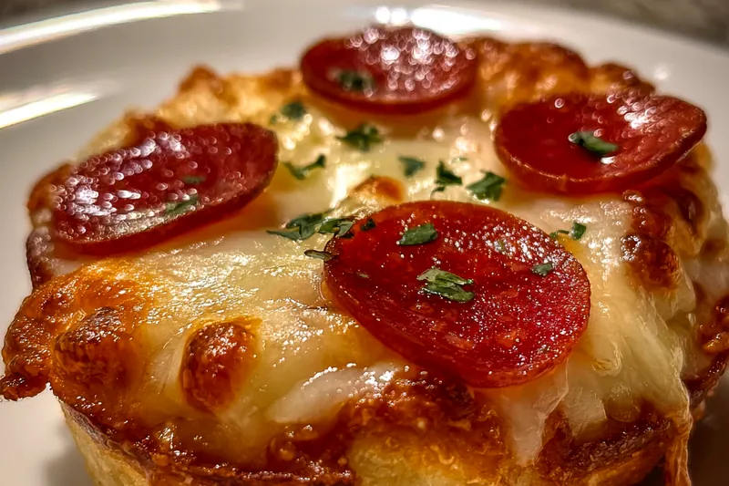 Cooking process for Mini Pepperoni Pizza Cups