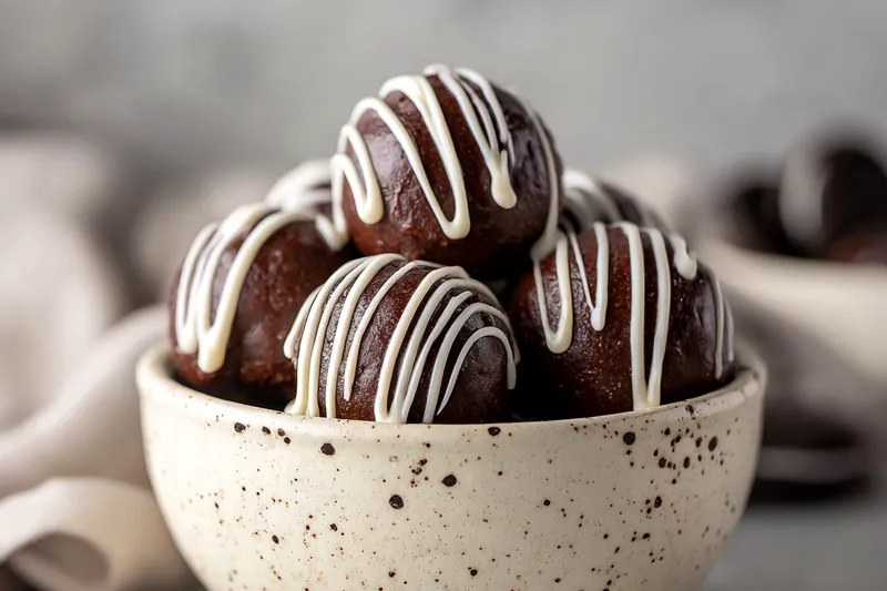 Fresh ingredients for Delicious Oreo Protein Balls