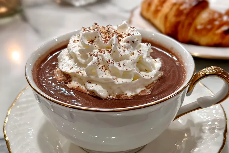 Cooking process for Decadent Hot Chocolate Beverage