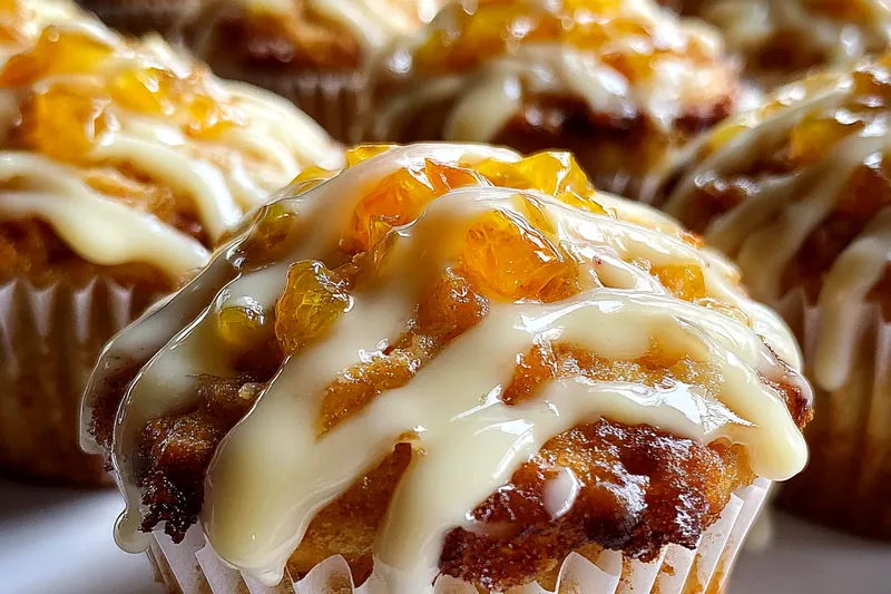 Fresh ingredients for Peach Cream Cheese Cupcakes