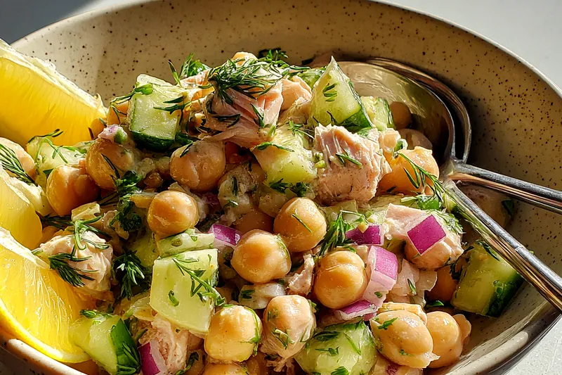 Cooking process for Protein-Packed Chickpea Salad