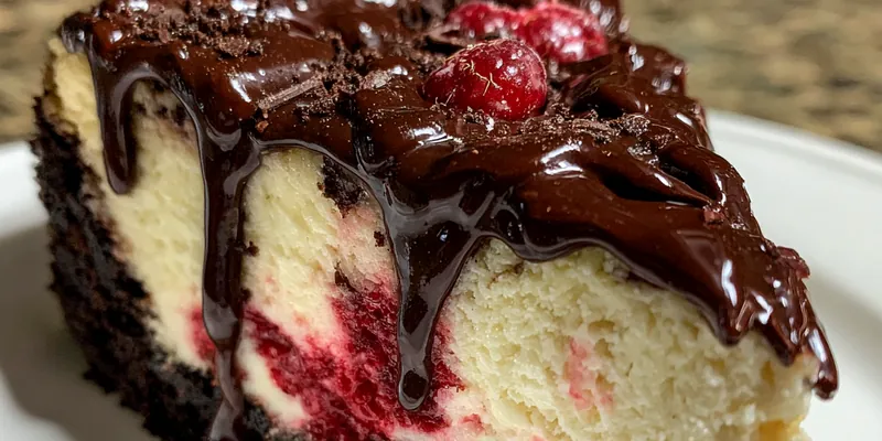 Raspberry Chocolate Swirl Cheesecake