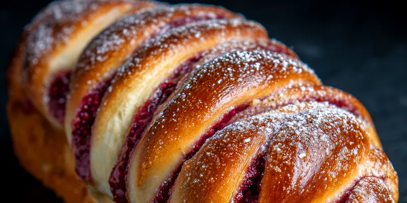 Raspberry Cream Cheese Danish Braid