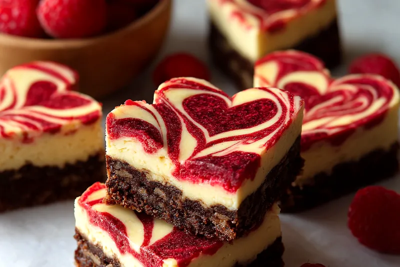 Fresh ingredients for Raspberry Swirl Brownies
