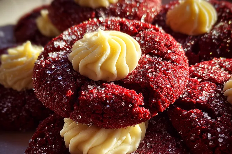 Cooking process for Delicious Red Velvet Cookies