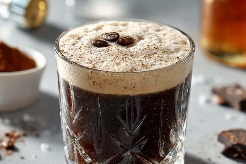 Cooking process for Rich Espresso Chocolate Cocktail