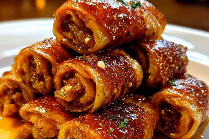 Cooking process for Sausage Toast Roll-Ups