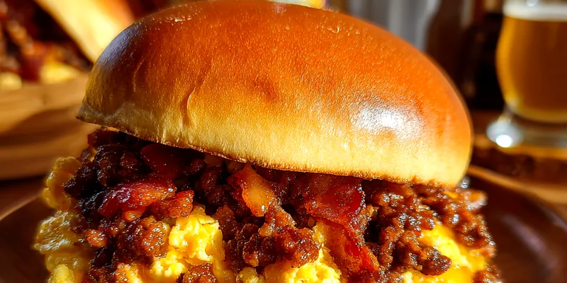 Delicious Savory Bacon Cheesy Delight served on a plate