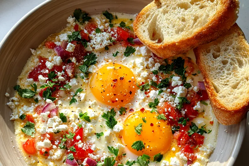 Cooking process for Savory Baked Egg Delight